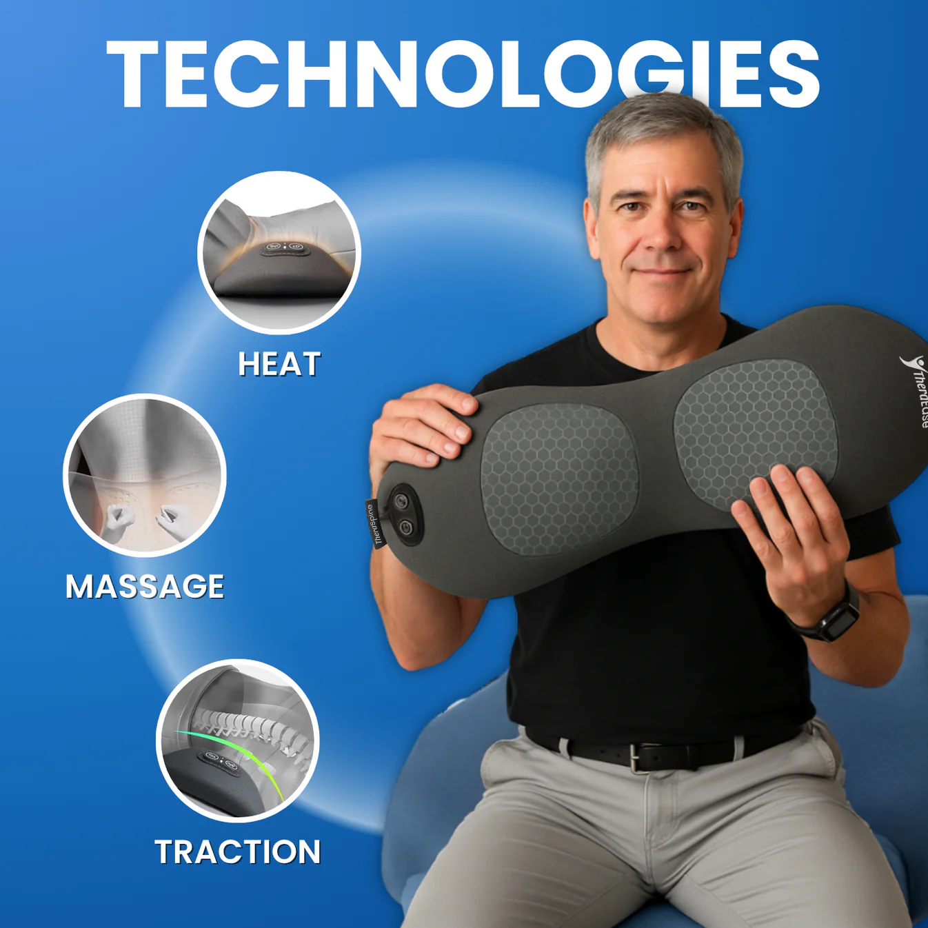 HealCare™ 3-in-1 Back Massager