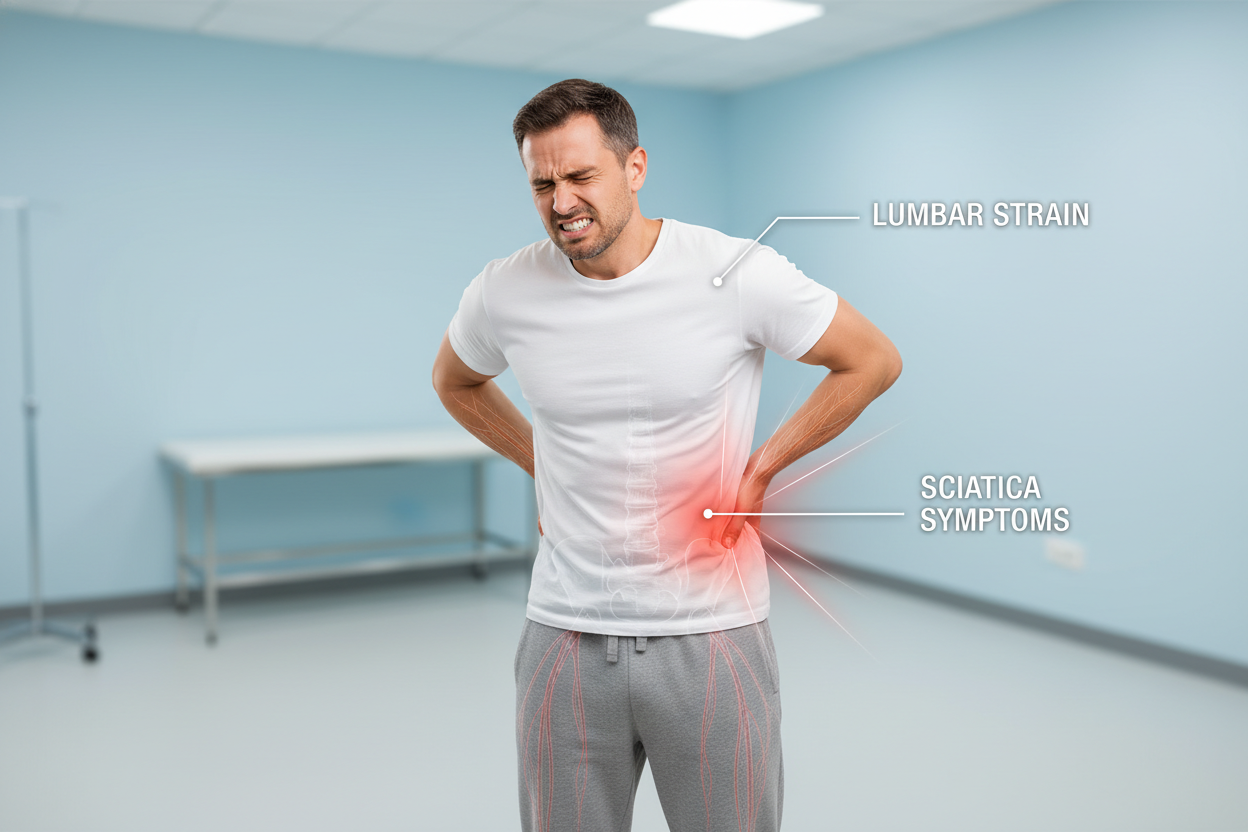 a back pain men with the issue 